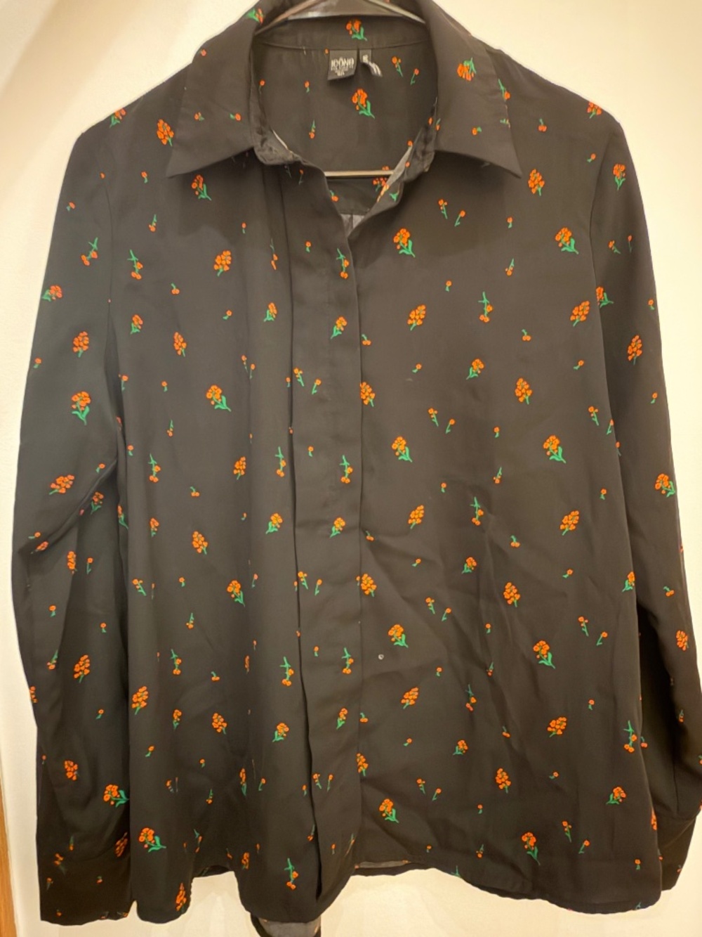 ICÔNE par Simons Floral Long Sleeve Button Down Shirt - Size L